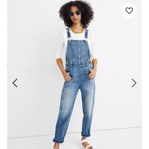 Madewell Straight Leg Overalls sz M NEW